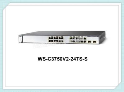 China Interruptor ótico dos ethernet do interruptor de rede WS-C3750V2-24TS-S de Cisco Gigabit Ethernet à venda