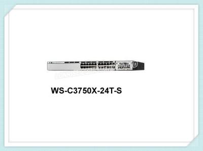 China Interruptor da rede Ethernet de Cisco WS-C3750X-24T-S, 24 interruptores do Ethernet do porto à venda