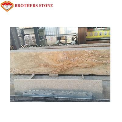 China Laje de pedra natural do granito do ouro de Kashmir para a telha ou a bancada de assoalho à venda