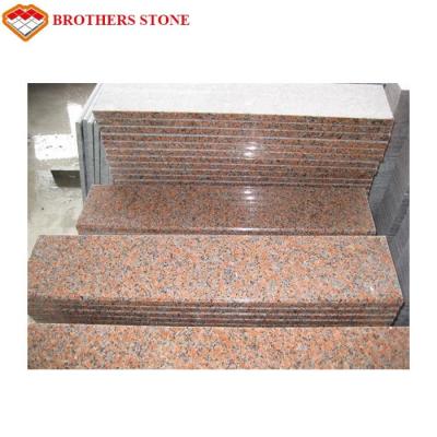 China CE G562 Maple Leaf Red Granite Flooring Natural Glossiness And Colour for sale