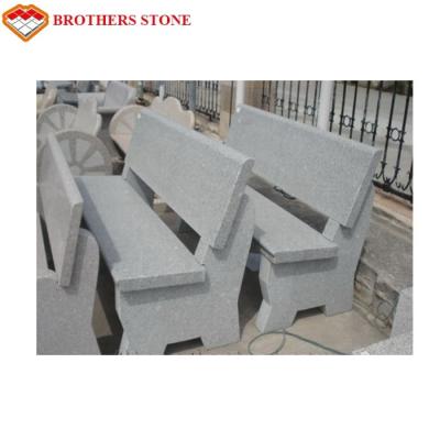 China Grey Color G603 Granite Bench , G603 Table Sesame White Granite Bench for sale