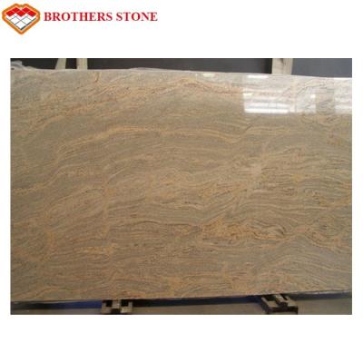 China Alkali Resistance Polished Granite Stone , China Juparana Granite Slabs 2400x700mm for sale