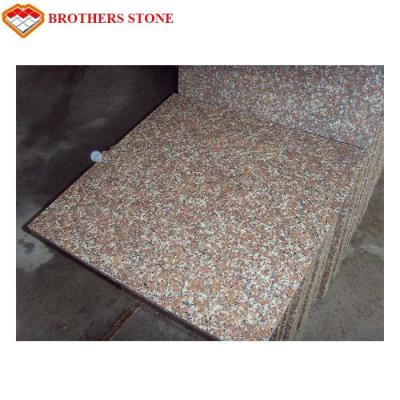 China G687 Peach Flower Red Granite Stone Slabs For Bathroom Wall Tiles for sale