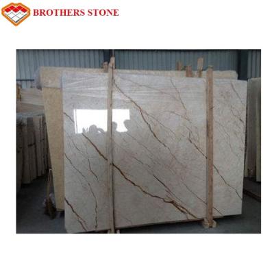 China High Polished Sofitel Gold Beige Marble Slab 15mm Thick For Wall Panel Paving Floors for sale