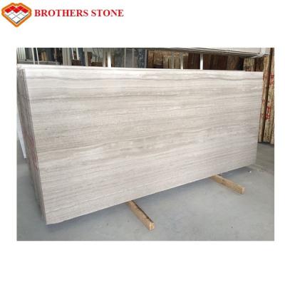 China Large Size White Wood Vein Marble Fashionable Appearance OEM Service for sale