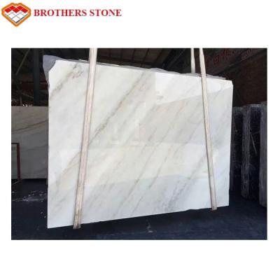 China As lajes de pedra de mármore brancas puras, telhas de assoalho de mármore brancas puras vestem - resistente à venda