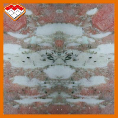 中国 ノルウェーの赤い穀物の白いヒスイの磨かれた大理石、大きい大理石の平板の石の高密度 販売のため