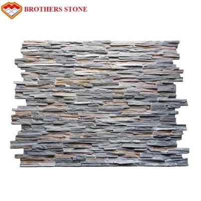 China Brothers Stone Cultured Veneer Stacked Stone manufactured Panels for Walls for sale