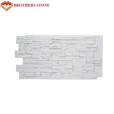 China Solid Surface Deep Slate Stacked Wall Panel , Ledgestone Select Faux Wall Panels for sale