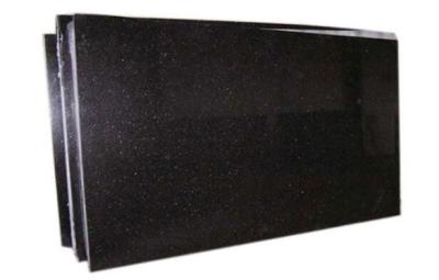 China Dramatic Design Black Galaxy Granite Slab For Kitchen Countertop / Island Top for sale