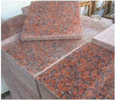 China Maple Leaf Red Granite Stone Slab / G562 Granite Tile CE Approved for sale