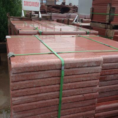 Chine La pierre rouge de granit de feuille d'érable G652 couvre de tuiles pour le mur d'escaliers poli à vendre