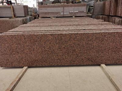 Chine La pierre rouge aiguisée polie de granit de feuille d'érable couvre de tuiles pour le mur à vendre