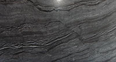 China Suelo de piedra de mármol negro de la losa de madera 100Mpa 30m m en venta