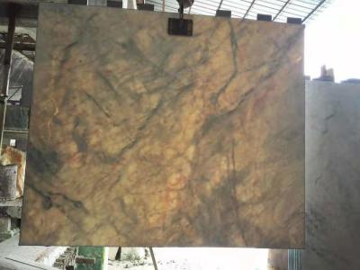 China Yabo White Marble Stone Slab Translucent Grey Cloud 1.5cm Thick for sale