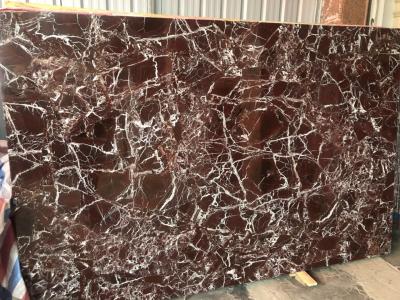 China Rosso Levanto Red Marble Flooring Border Smooth Looking for sale