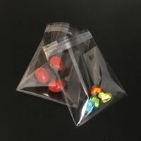China Tamaño modificado para requisitos particulares grueso auto-adhesivo transparente del micrón de la bolsa de plástico 17-58 de BOPP OPP en venta