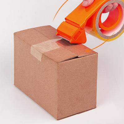 China Portable Packing Tape Cutter ABS Material Orange Color 50x40mm Tape Size for sale