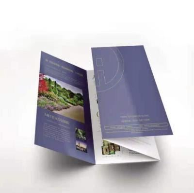 China Advertising Business Trifold Brochure Full Color Fancy Tri Fold Flyer for sale