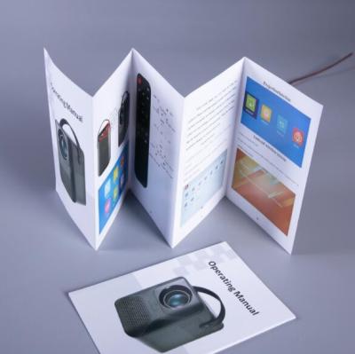 Chine Brochure multi se pliante Logo Fancy Printed Coated Paper fait sur commande de page à vendre