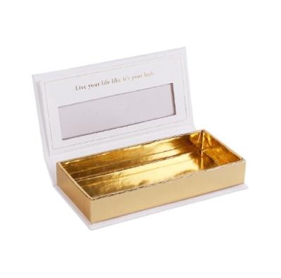 China Cosmetic UV Printing Biodegradable Packaging Box Fancy Luxurious Gold Cardboard Paper for sale