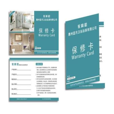 China ODM Quality Assurance Card CMYK Pantone Color Customized Shape for sale