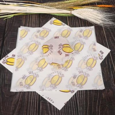 China 29.5x28 Hamburger Packaging Bags Greaseproof Paper custom Logo pattern for sale