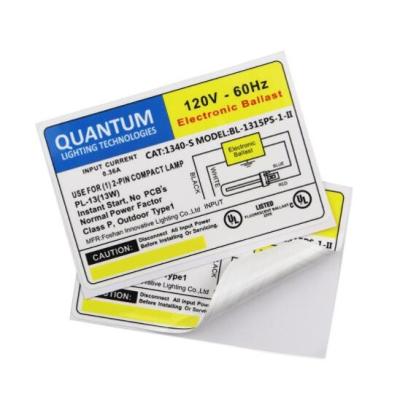 China Impresión de etiquetas del papel de aluminio del ANIMAL DOMÉSTICO de Matte Silver Sticker con la película de la descarga en venta