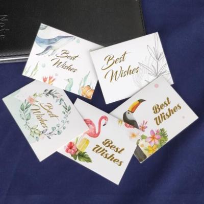 China Hot Stamping Personalised Printed Cards 250gsm Paper Greeting Card With Envelope for sale