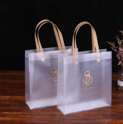 China PP PVC Translucent Tote Bag 40x11x35cm Recycled For Shopping for sale