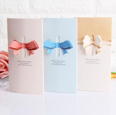 China Cardboard Personalised Printed Cards 8x16cm Folding For Congratulating Greeting for sale