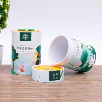 China Airtight Cardboard Cylindrical Packaging Box Spiral wound Round Paper Box for sale