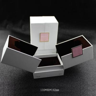 Chine emballage cosmétique de luxe blanc de boîte-cadeau ouvert de parfum de double du carton 1200G à vendre