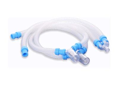 China Adult Reusable Silicone Ventilator Breathing Circuits Customized Length for sale