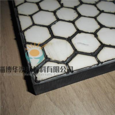 China 92% 95% Tablero de revestimiento compuesto de caucho cerámico de alumina Alta dureza en venta