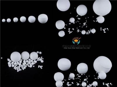 China Hardness 9 Inert Alumina Porcelain Balls Uses Grinding And Polishing Material for sale