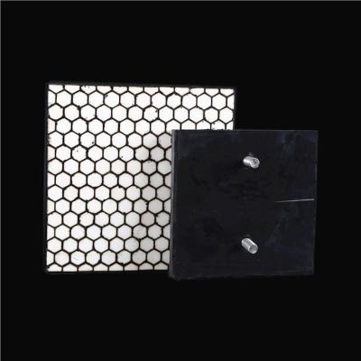 China 92% 95% Ceramic Wear Liners Ceramic Rubber Composite Liner With Steel for sale