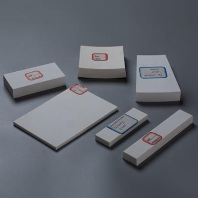 China High Temperature White Alumina Ceramic Plates Superior Strength Low Wear Volume Te koop