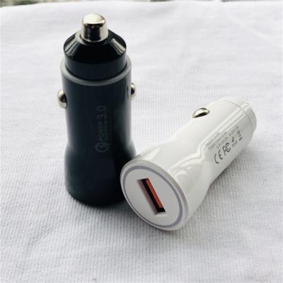 China Single USB Car Cigarette Lighter Charger Qc3.0 ABS 12V - 24V for sale