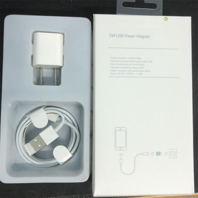 Cina 2 in 1 adattatore del caricatore del caricatore A1385 USB 5W della parete del telefono con cavo in vendita
