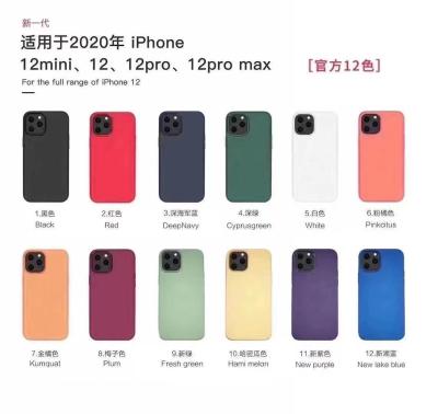 China Caixas magnéticas líquidas do silicone do telefone celular à prova de choque para Iphone 12 pro máximos à venda