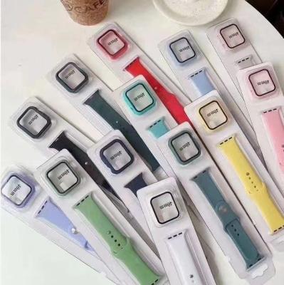 China Apple Watch Band 40mm Silicone Watch Strap 2 in 1 24g Waterproof for sale