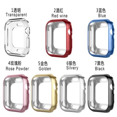 China Caixa impermeável galvanizada do relógio de TPU Apple todos os 40mm inclusivos 44mm à venda