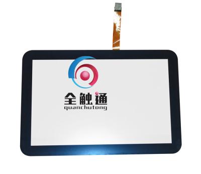 China 6H Surface Hardness Waterproof ITO Film with ITO Glass 5 Wire 12.1'' Resistive Touch Screen with Black Frame for sale