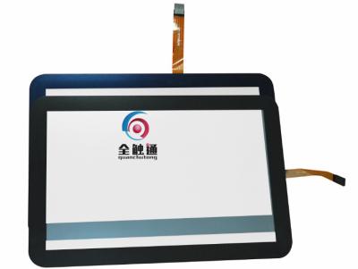 China 6H Surface Hardness ITO Film with ITO Glass 5 Wire 12.1'' Resistive Touch Screen with Black Frame for sale