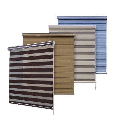 China Oriel  Window Day And Night Zebra Blinds Ready Made Blackout Blinds for sale