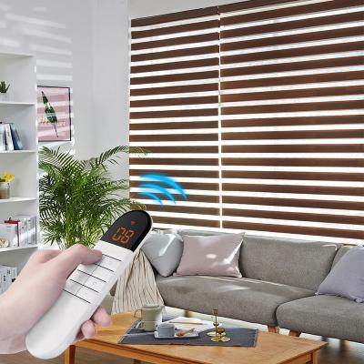 China Shades  Shutters Electronic Electric Zebra Blinds Horizontal Pattern for sale