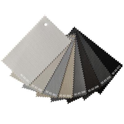 中国 Octagonal Window Sunblock Curtain Material PVC And  Soft Sheer 販売のため