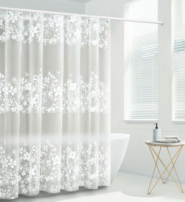 China Home Use PEVA Waterproof Bathroom Curtains Environmental Friendly à venda