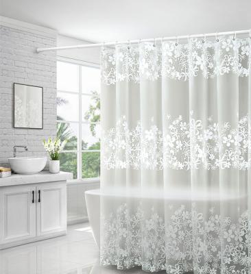 China All Season Waterproof Woven Shower Curtain Polyester / Cotton Material for sale